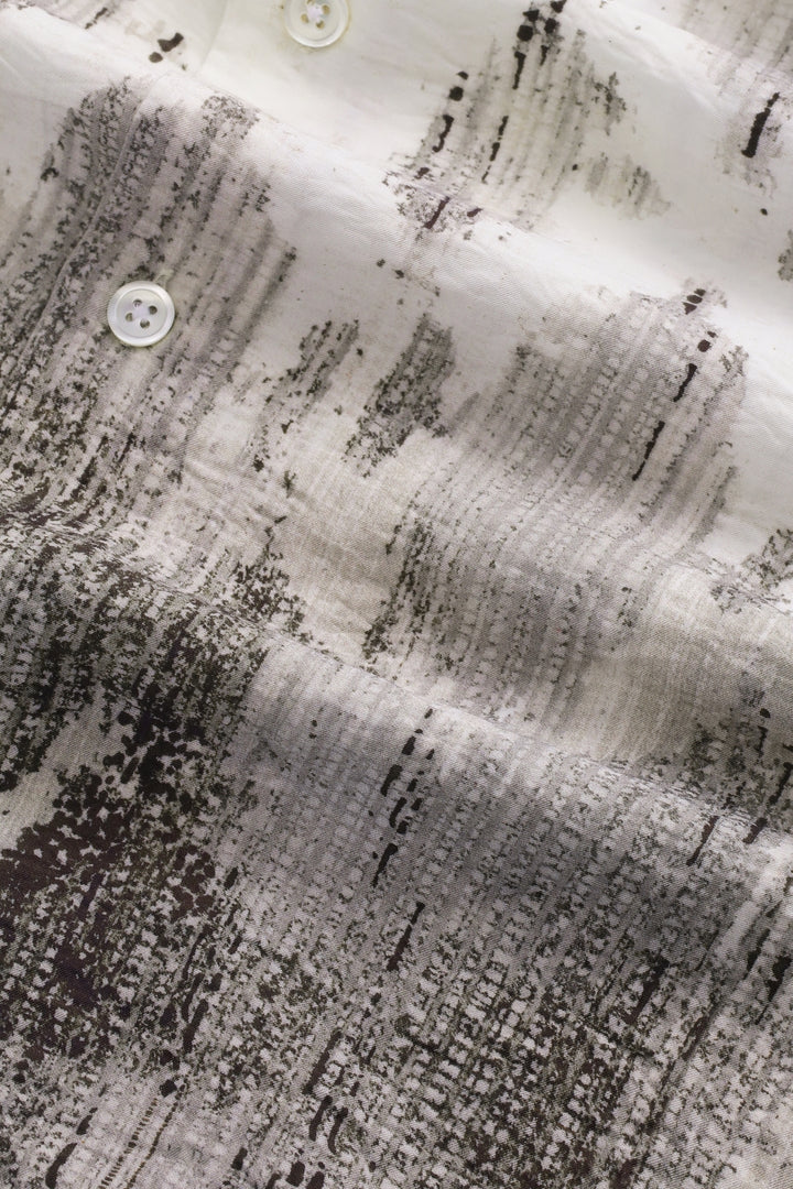 NN07 Quinsy SS 5971 Patterned Shirt in Black