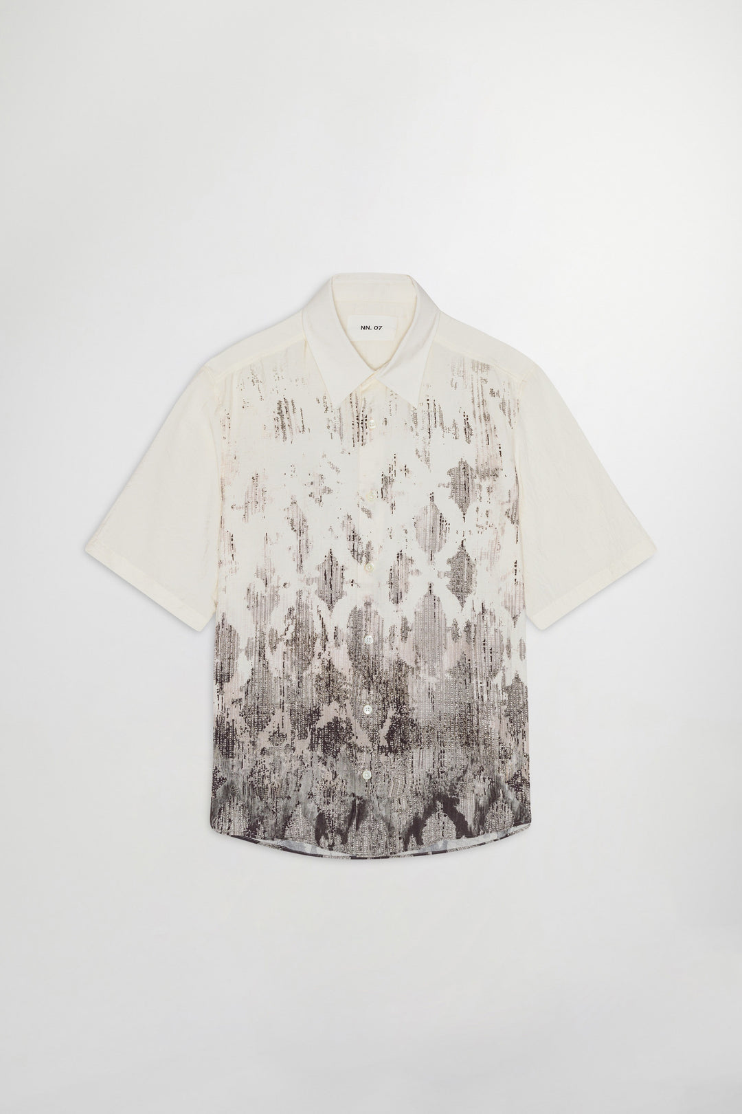 NN07 Quinsy SS 5971 Patterned Shirt in Black | Buster McGee