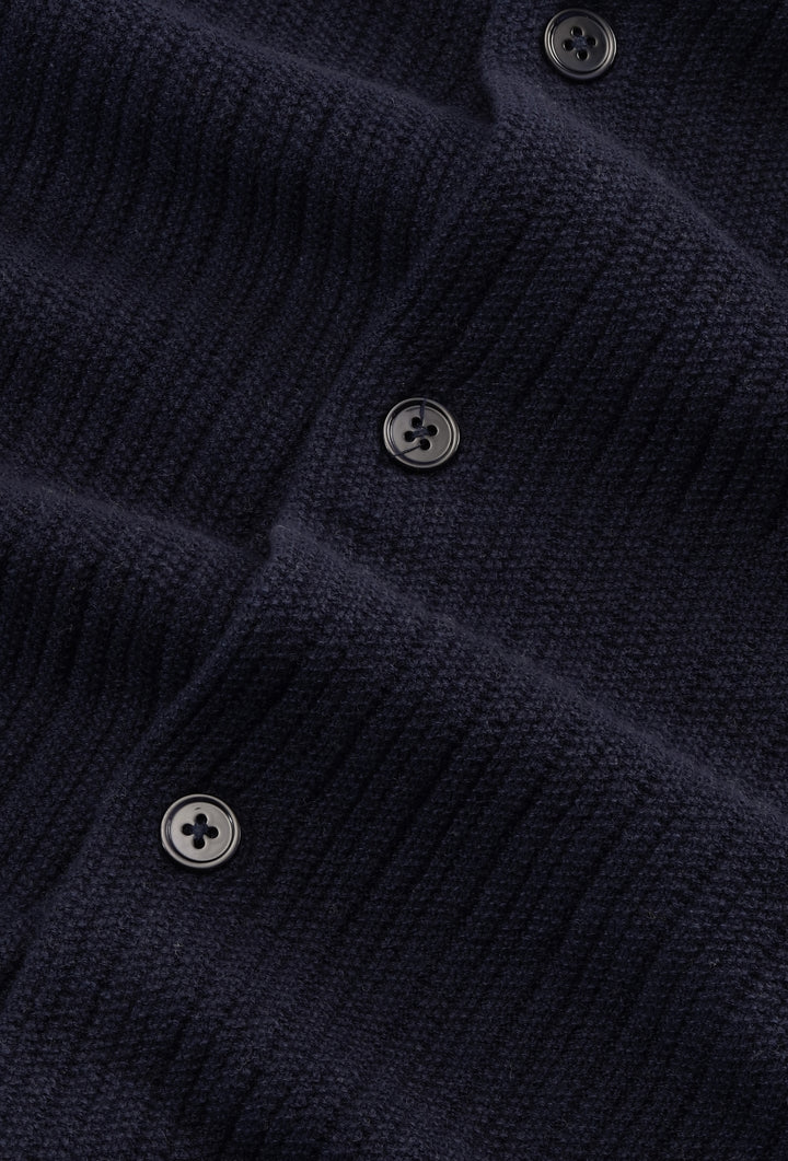 NN07 Nolan Polo Cardigan 6695 in Navy Blue