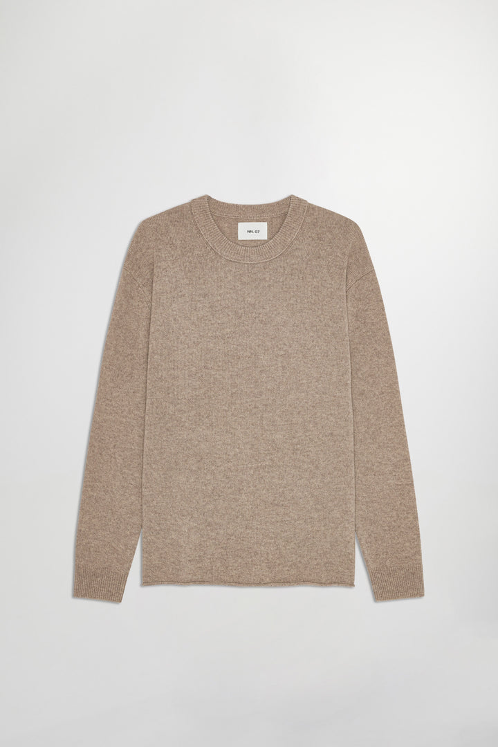 NN07 Frederick 60020 Cashmere Crewneck Sweater in Desert Khaki