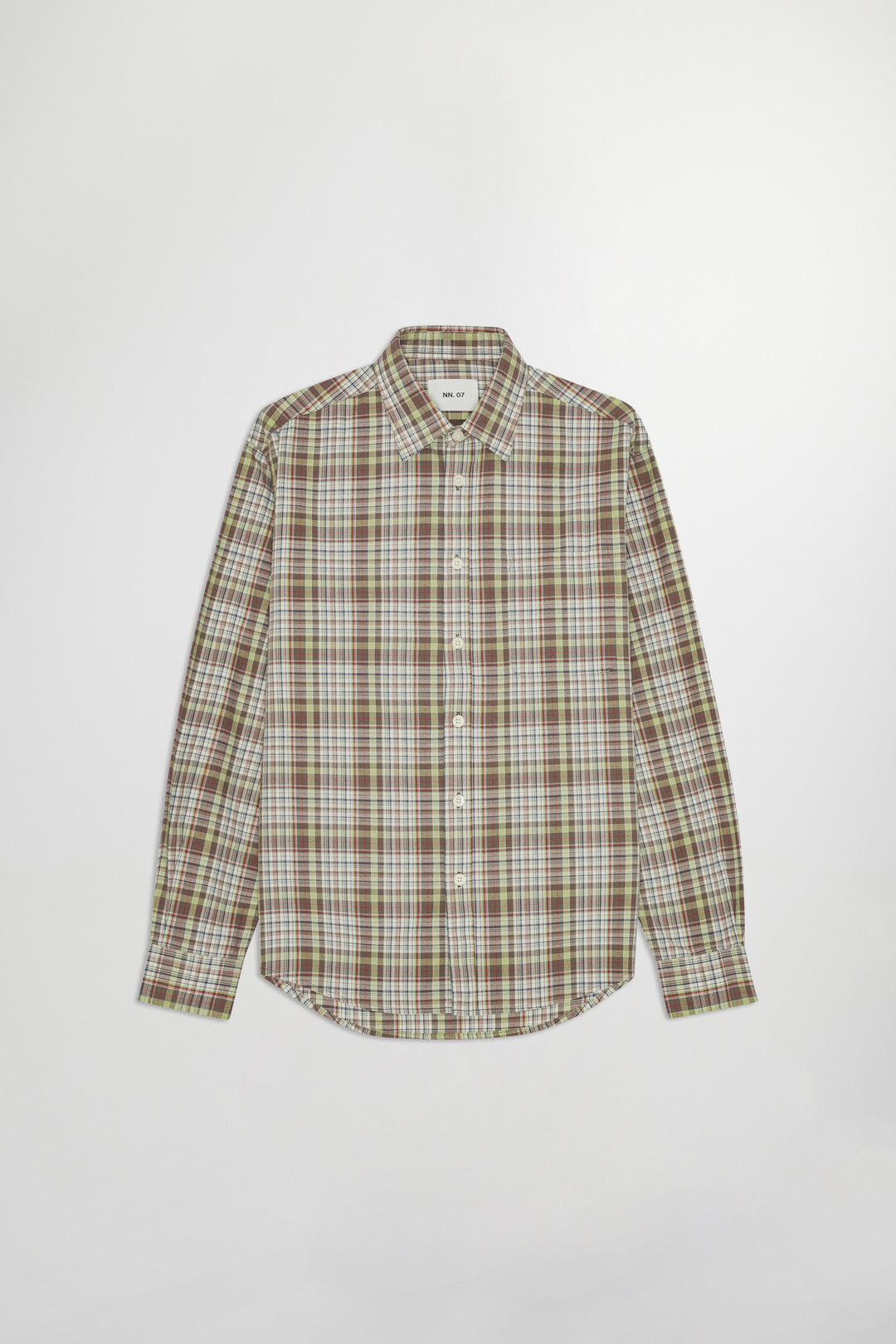 NN07 Deon 50026 Organic Cotton Shirt in Multi Check | Buster McGee