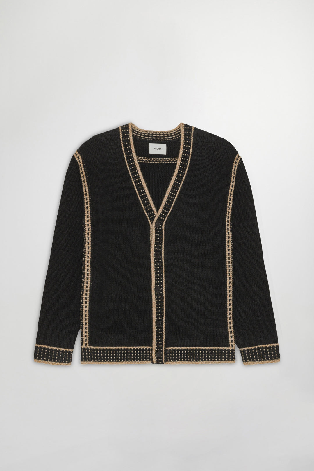 NN07 August Cardigan 60037 in Black | Buster McGee