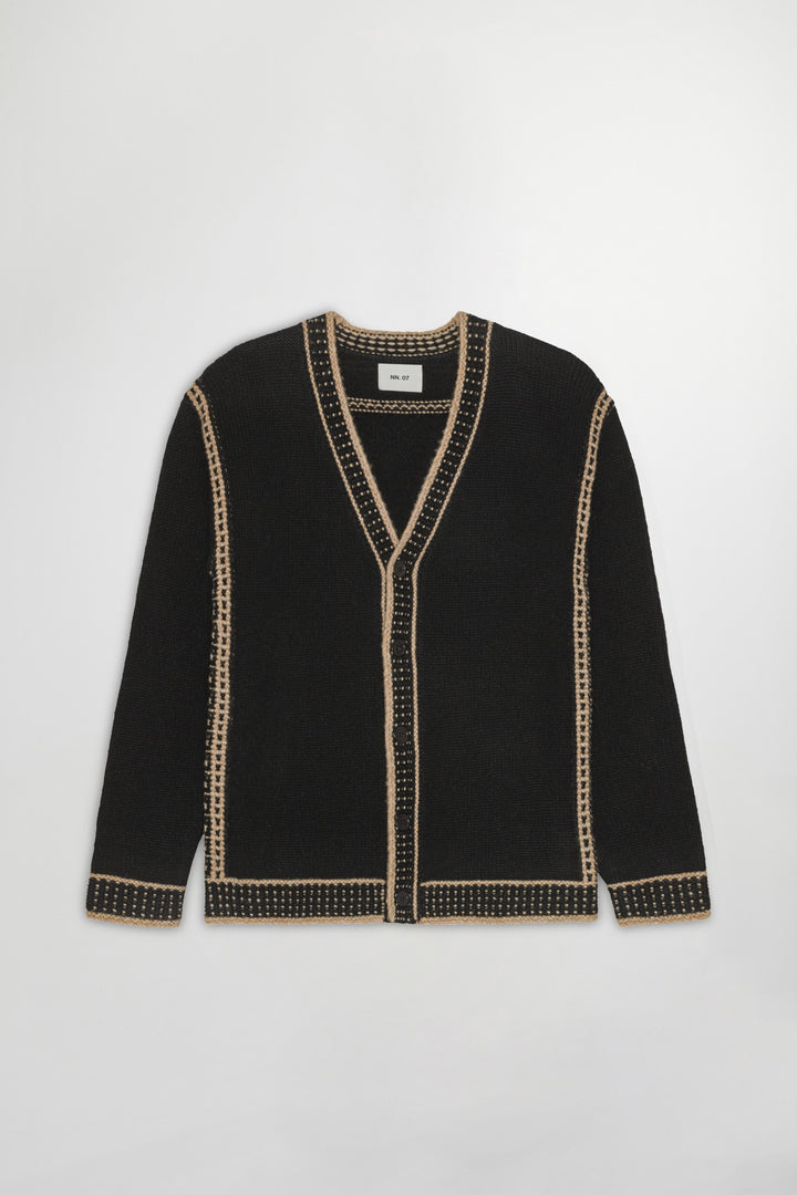 NN07 August Cardigan 60037 in Black | Buster McGee