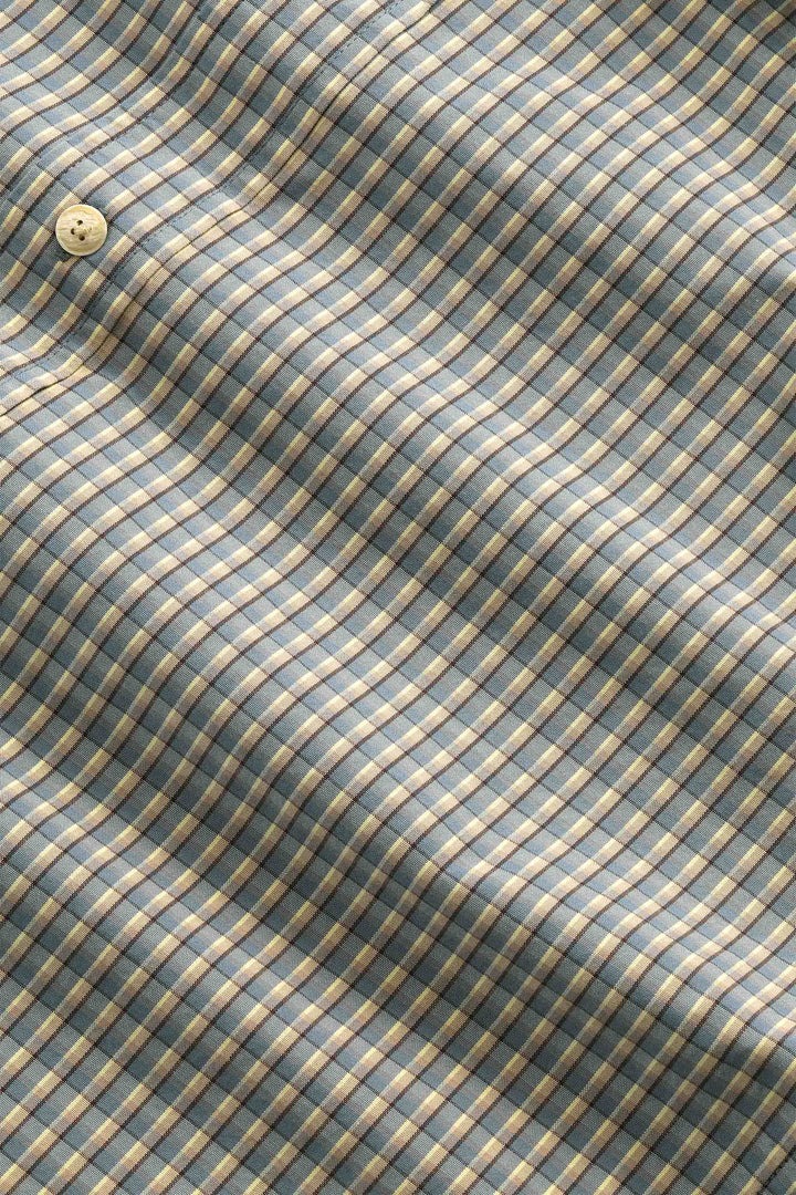 NN07 Colby BD 50024 Longsleeve Shirt in Blue Check