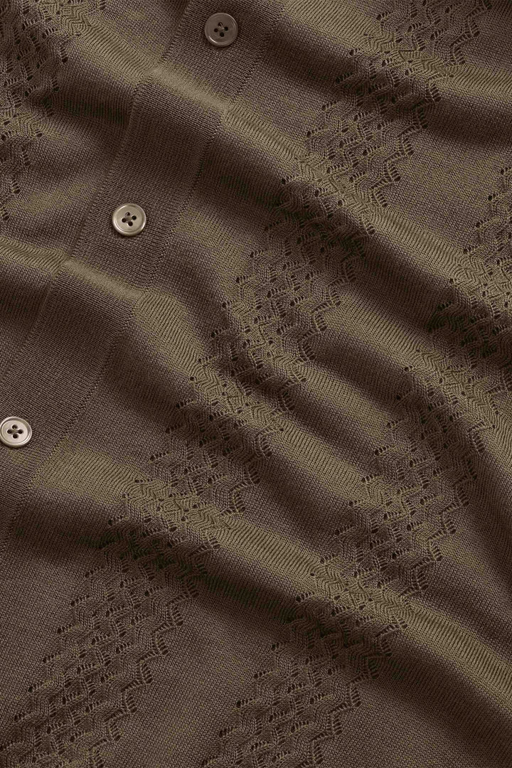NN07 Thor SS Cardigan 6584 in Mable Husk
