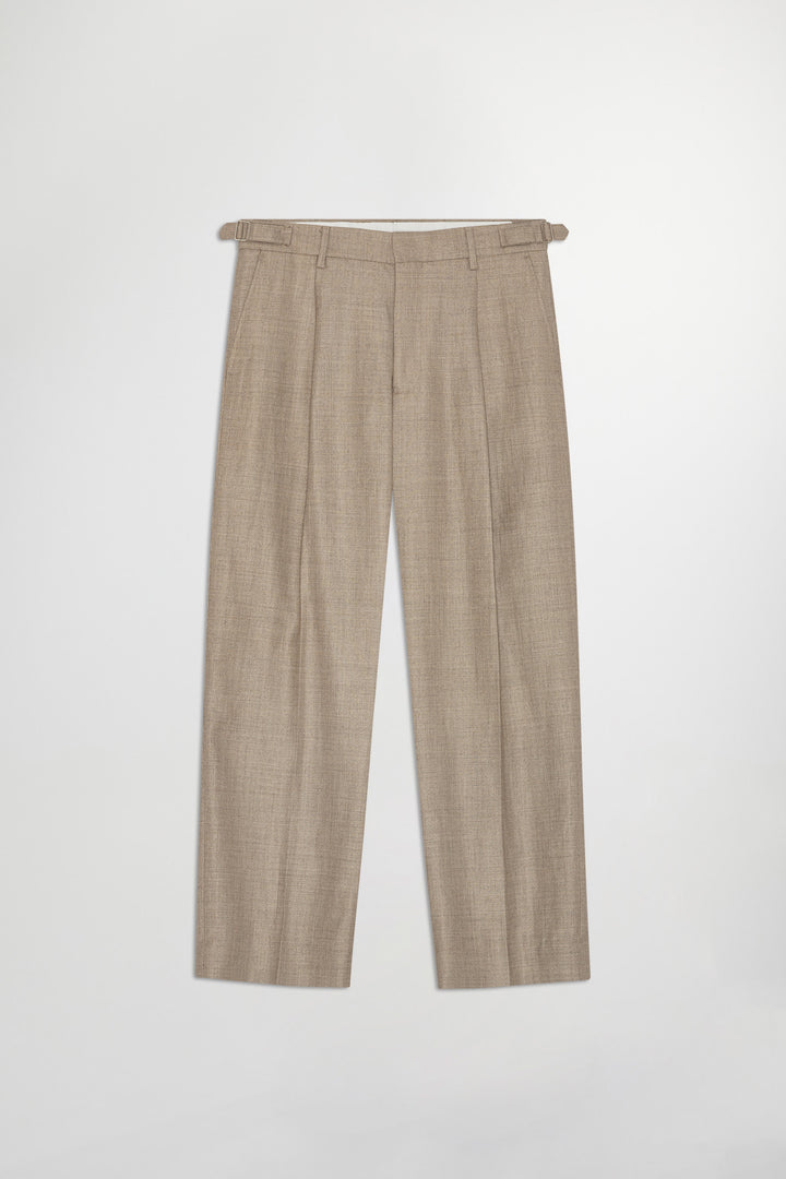 NN07 Kay 10027 Tailored Trousers in Khaki Melange | Buster McGee