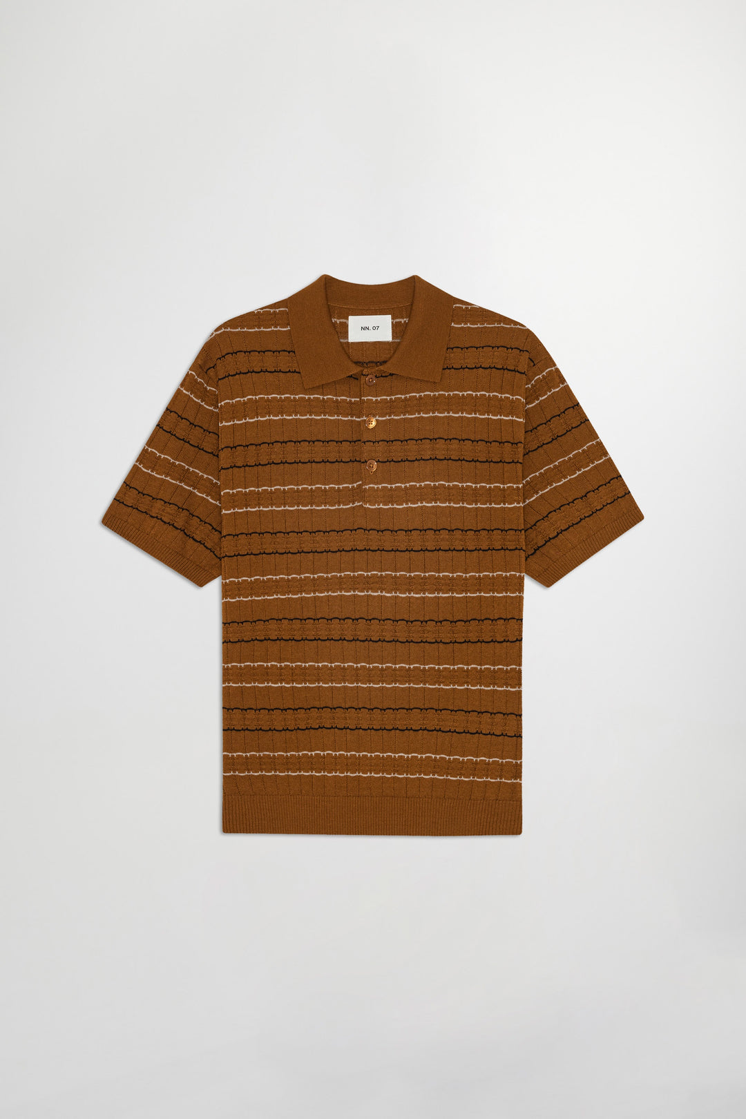 NN07 Alfie SS Polo 6584 in Cinnamon | Buster McGee