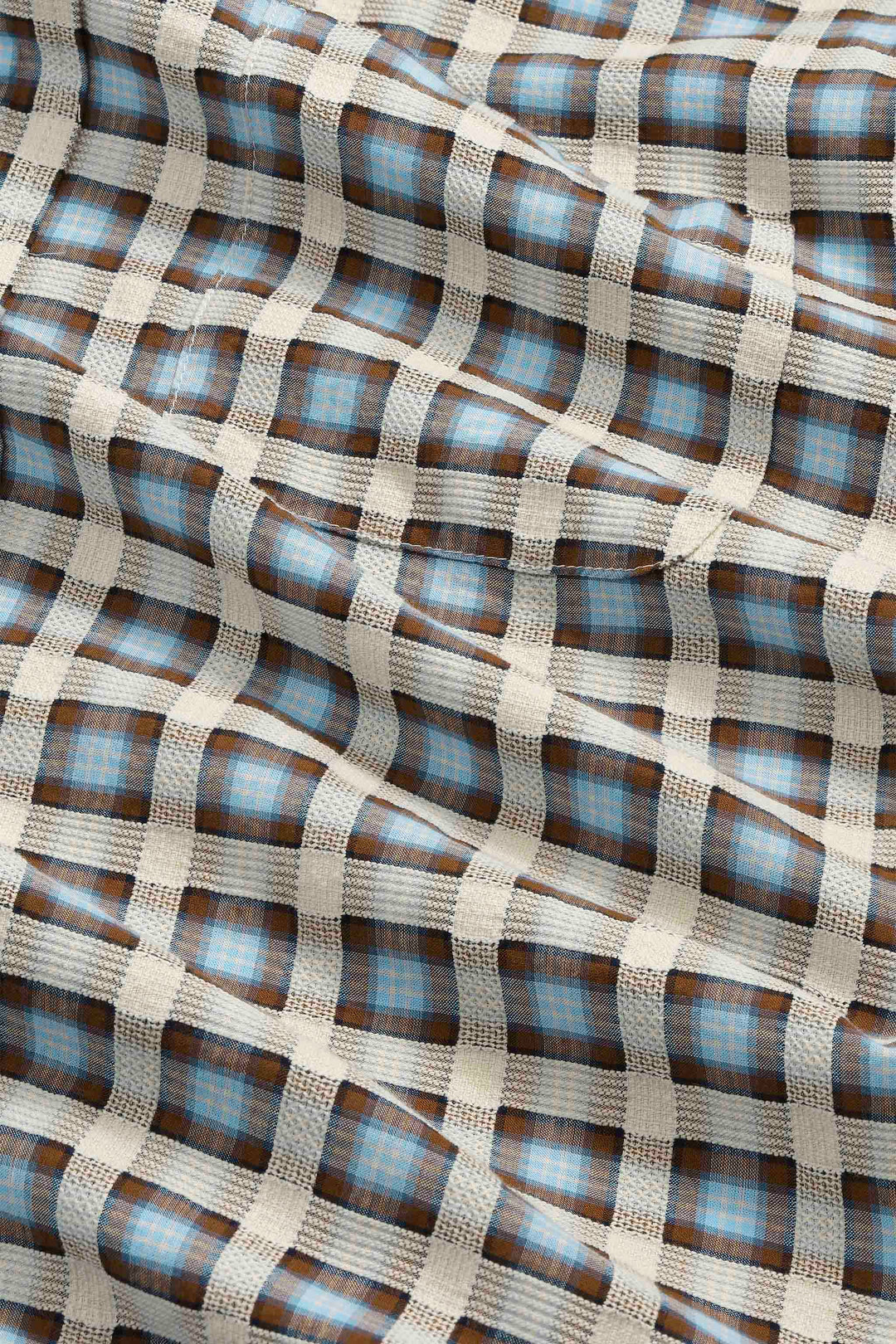 NN07 Deon 50037 Cotton LS Shirt in Blue Check