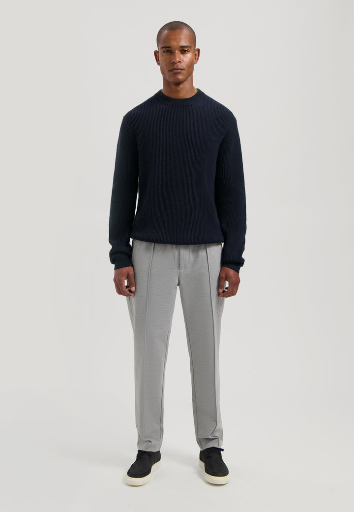 Dstrezzed Stef Rib Crewneck Knit in Dark Navy | Buster McGee