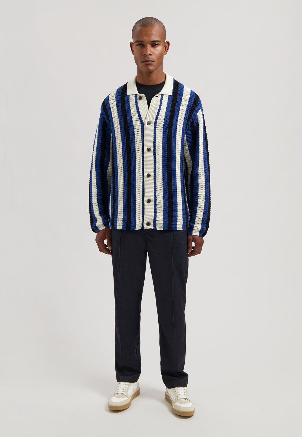 Dstrezzed Sage Cardigan in Black | Buster McGee
