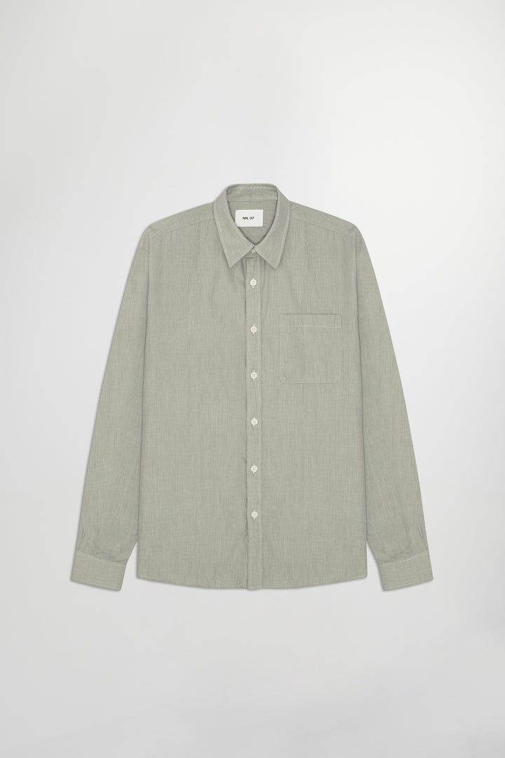 NN07 Deon 50053 LS Shirt in Sea Spray | Buster McGee
