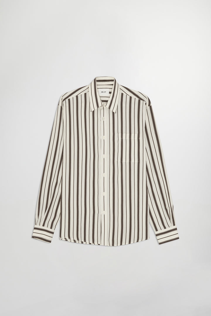 NN07 Deon 50039 LS Shirt in Deep Truffle | Buster McGee