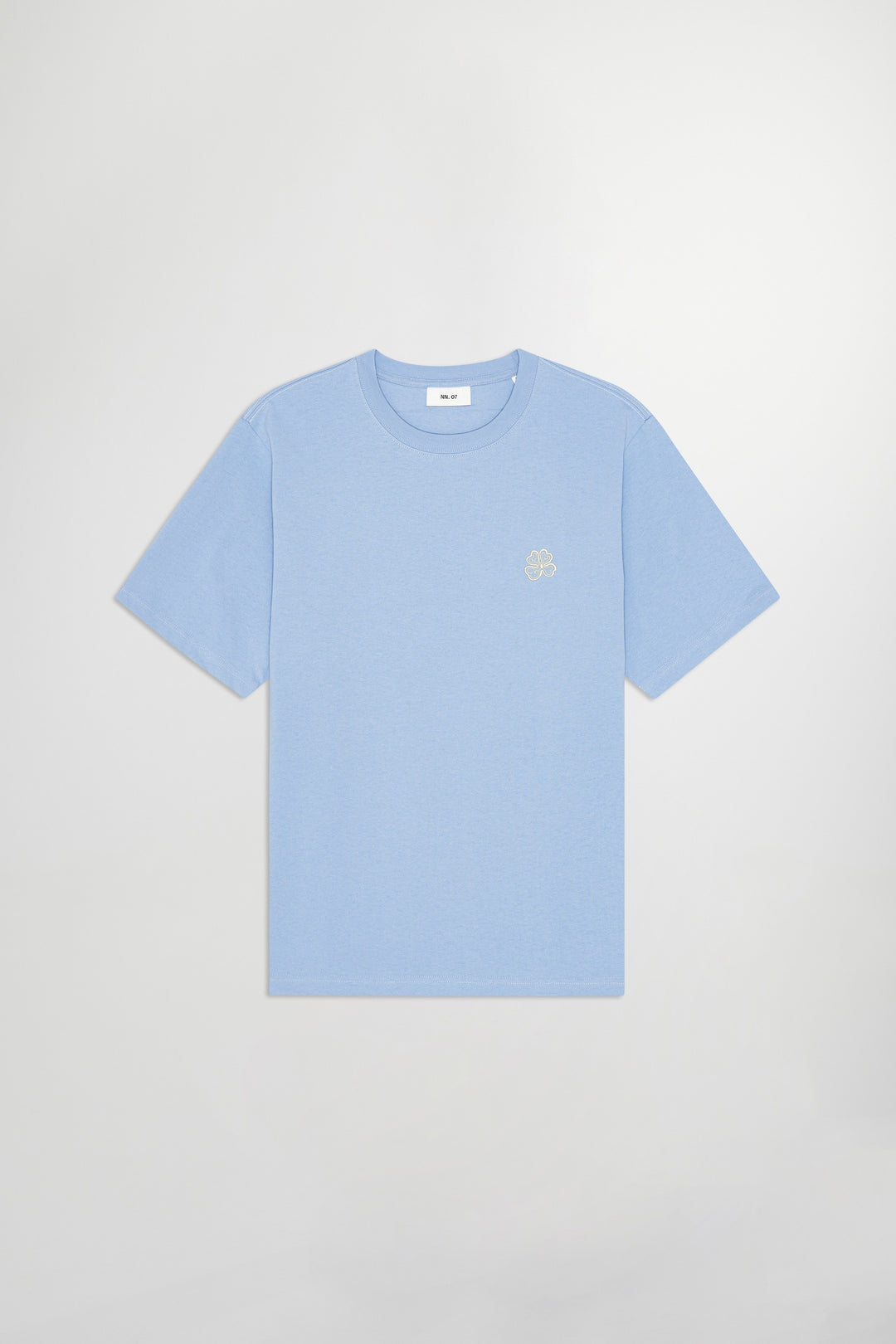 NN07 Jett 30026 Embroidered SS Tee in Cerulean | Buster McGee