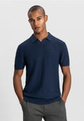 Dstrezzed Mercury Short Sleeve Polo in Dark Navy | Buster McGee