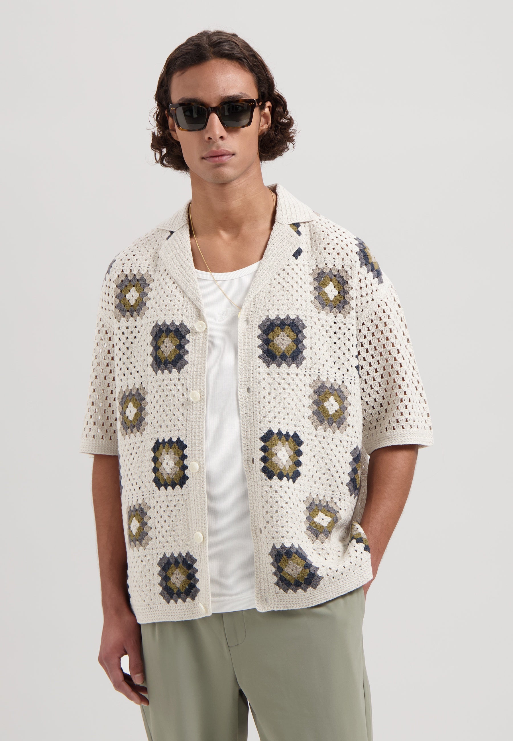 トップス xander zhou 23ss short knit vest XANDER ZHOU 23ss short knit vest メンズ 48