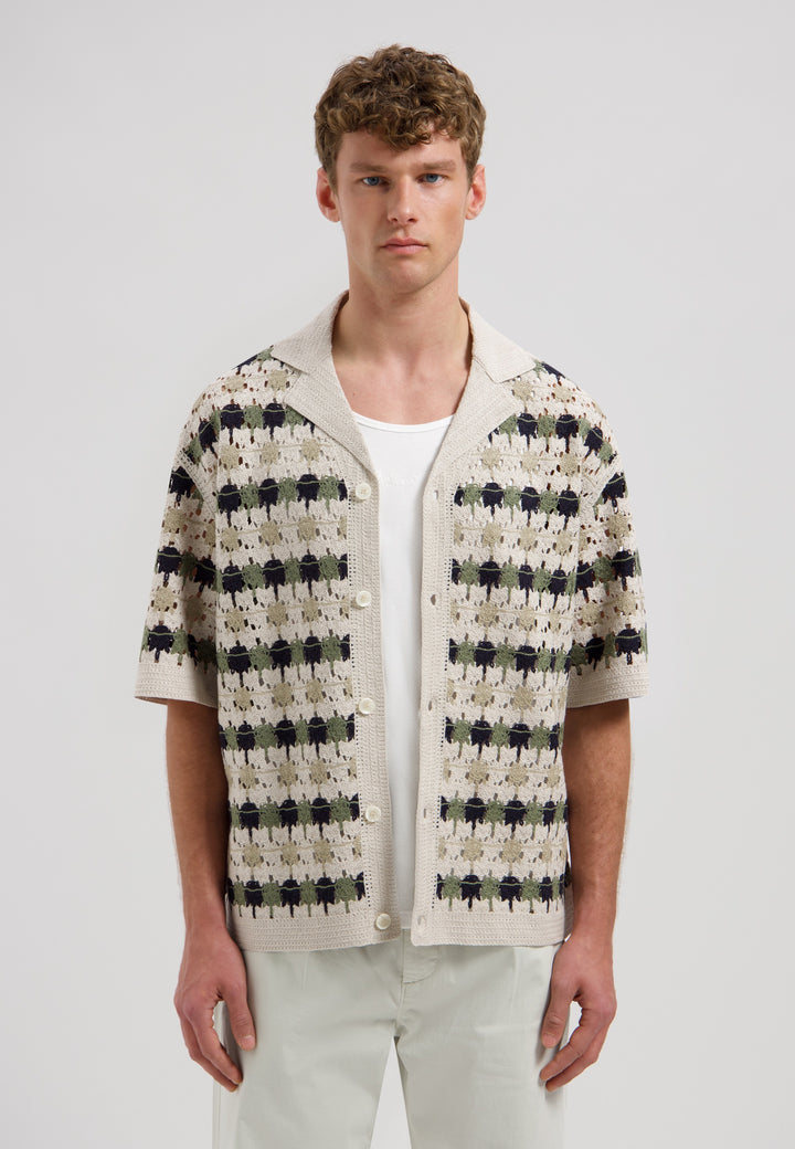 Dstrezzed Lonell Shortsleeve Shirt in Silver Birch | Buster McGee