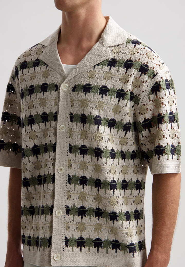 Dstrezzed Lonell Shortsleeve Shirt in Silver Birch