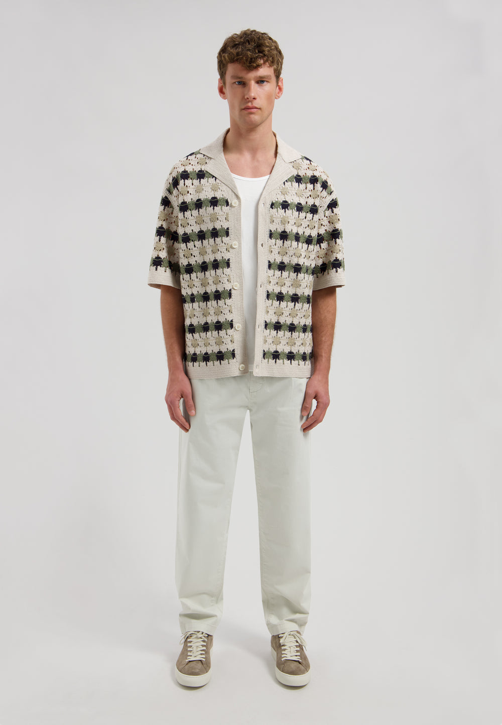 Dstrezzed Lonell Shortsleeve Shirt in Silver Birch | Buster McGee