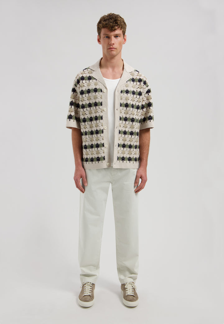Dstrezzed Lonell Shortsleeve Shirt in Silver Birch | Buster McGee