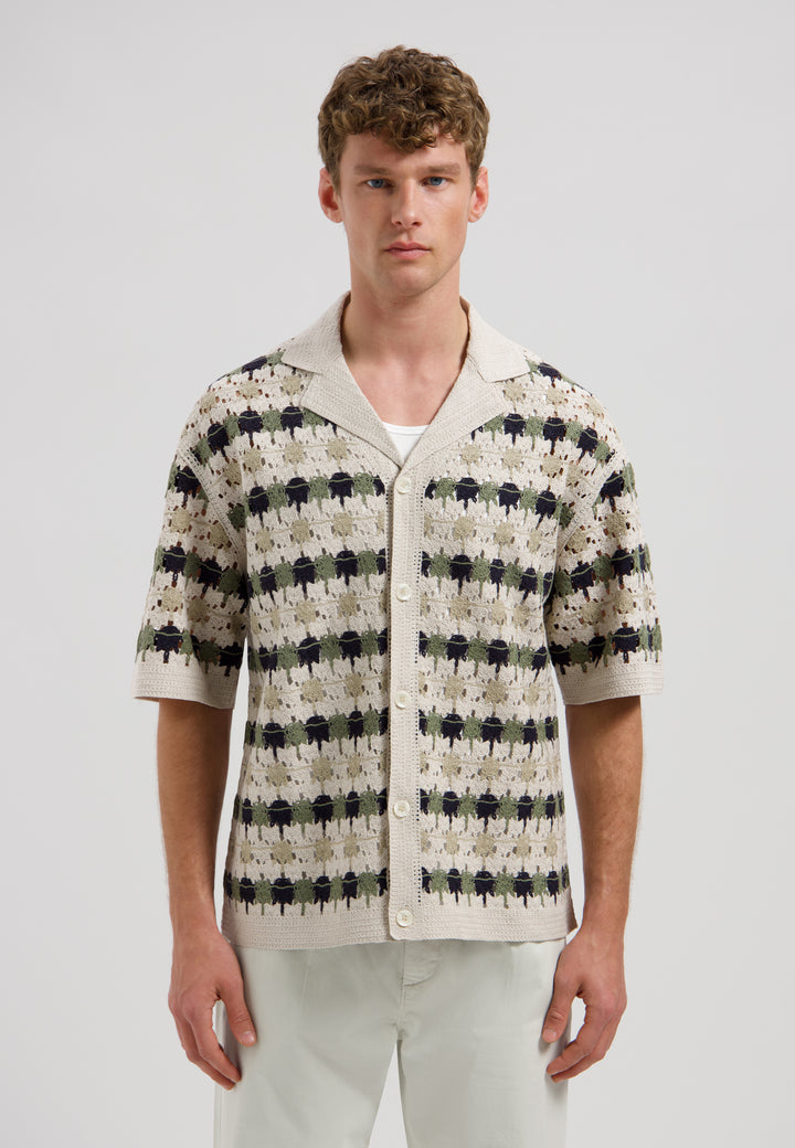Dstrezzed Lonell Shortsleeve Shirt in Silver Birch | Buster McGee