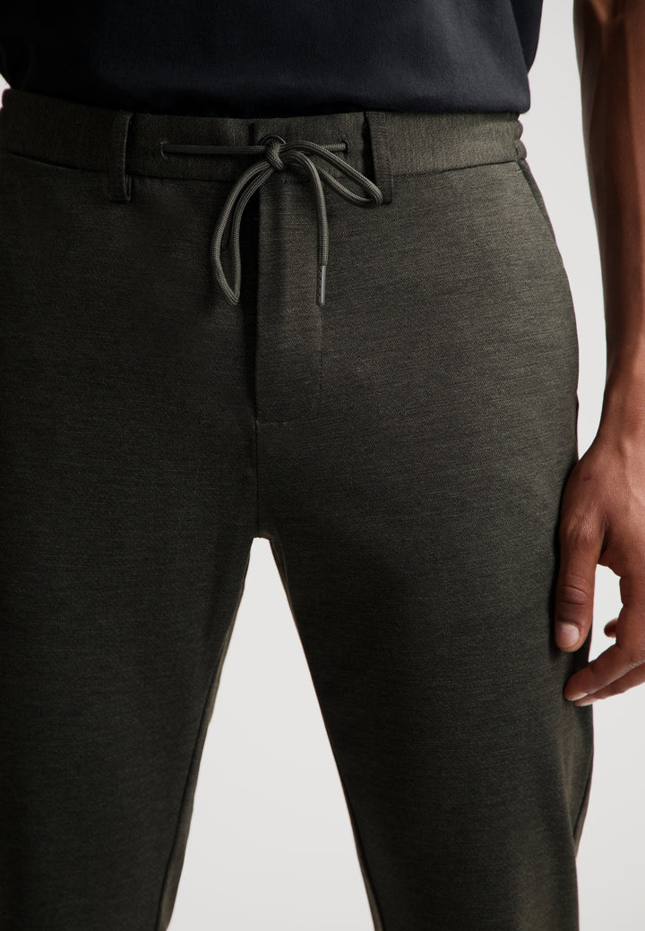 Lancaster Tapered Jogger Pattern Sweat Pant Dark Army | Buster McGee