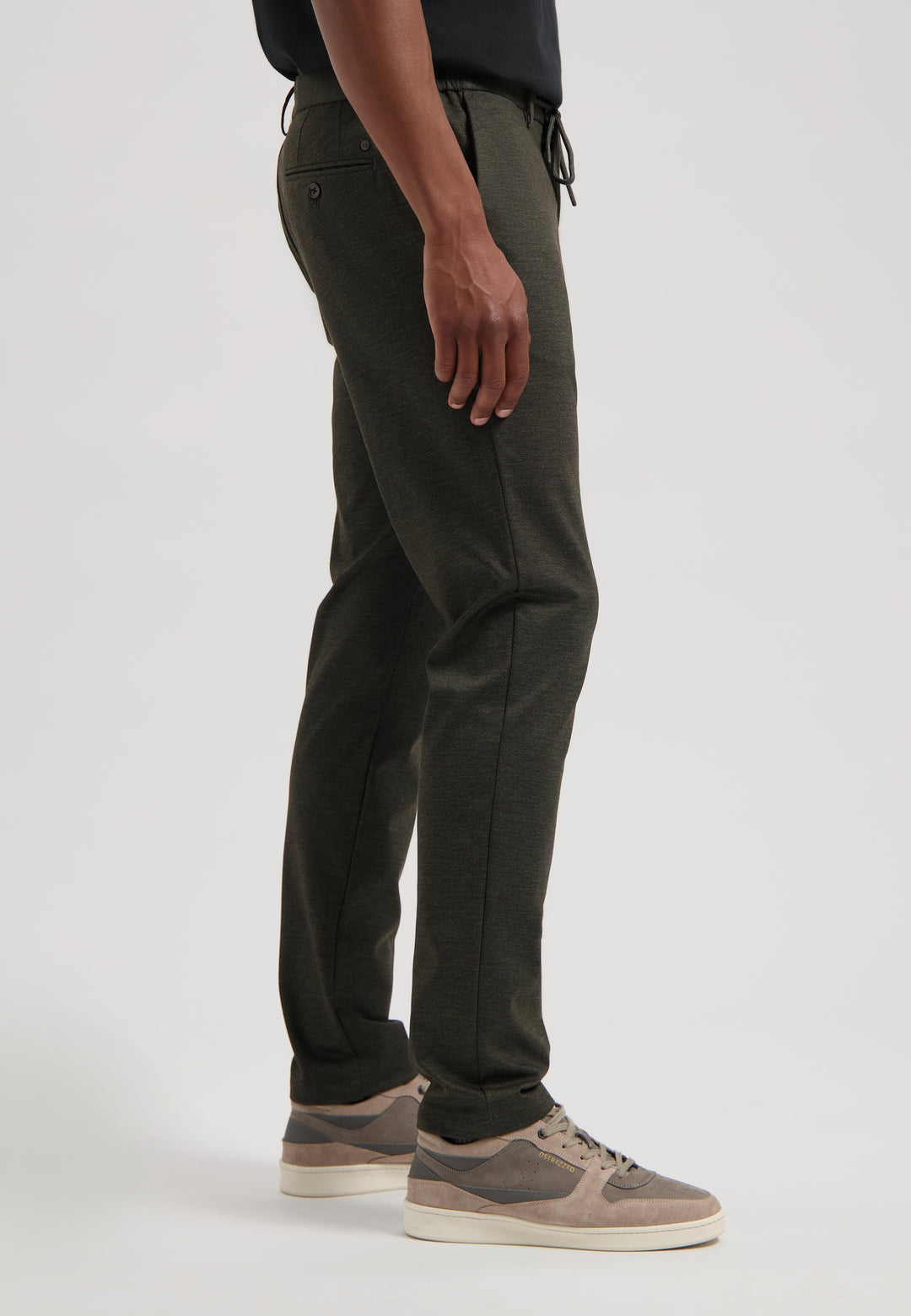 Lancaster Tapered Jogger Pattern Sweat Pant Dark Army | Buster McGee