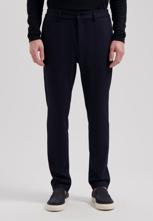 DSTREZZED Jordan Stretch Pique Pants in Dark Navy | Buster McGee