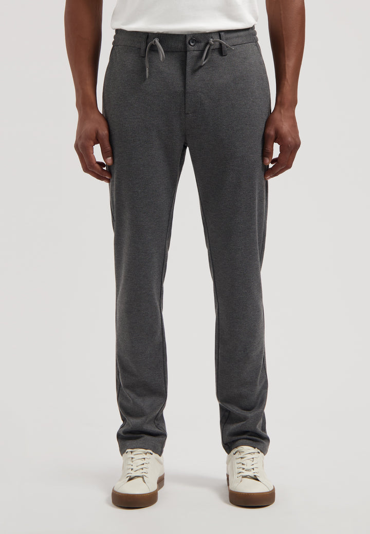 Dstrezzed Lancaster Pattern Sweat Pant Twill Pant in Dark Grey
