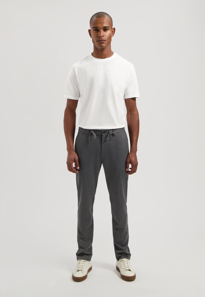 Dstrezzed Lancaster Pattern Sweat Pant Twill Pant in Dark Grey