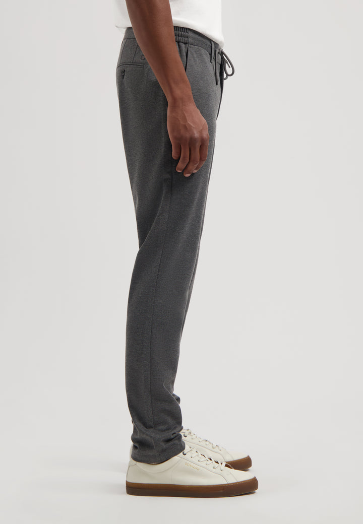 Dstrezzed Lancaster Pattern Sweat Pant Twill Pant in Dark Grey