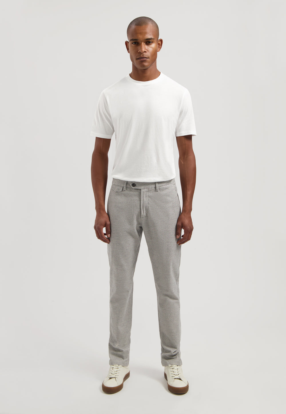 Dstrezzed Marlon Pied-de-Poule Pant in Silver Birch | Buster McGee