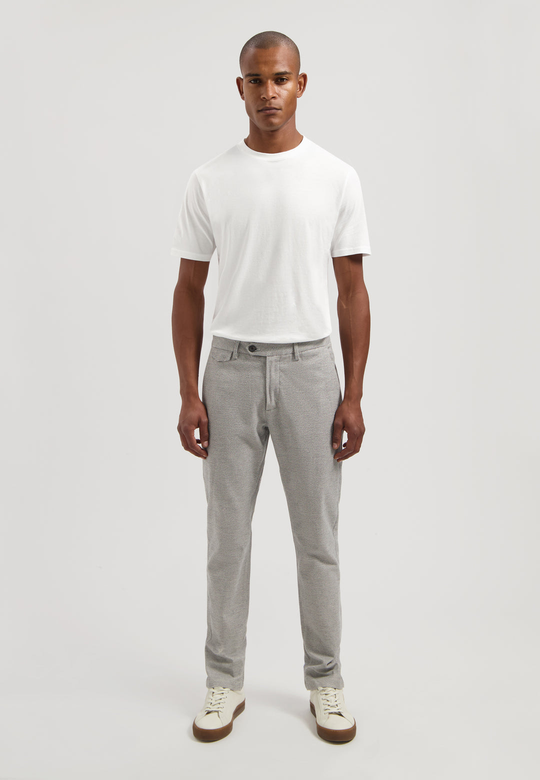 Dstrezzed Marlon Pied-de-Poule Pant in Silver Birch | Buster McGee