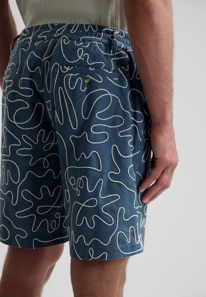 Dstrezzed Logan Rope Short in Blue Fusion