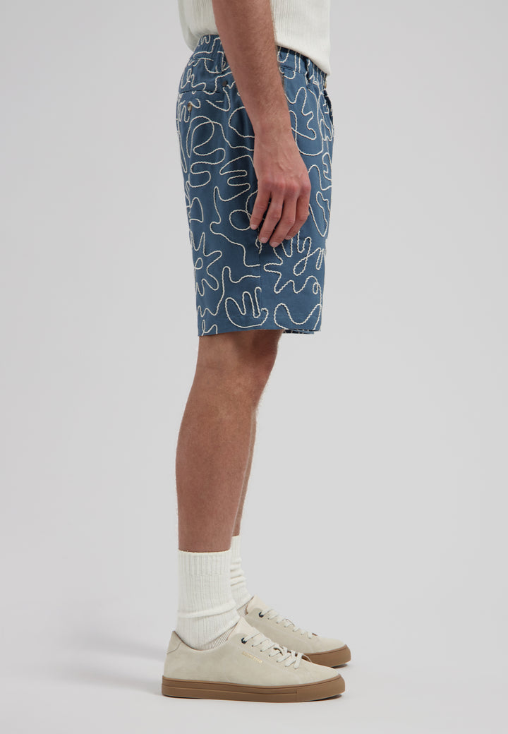 Dstrezzed Logan Rope Short in Blue Fusion