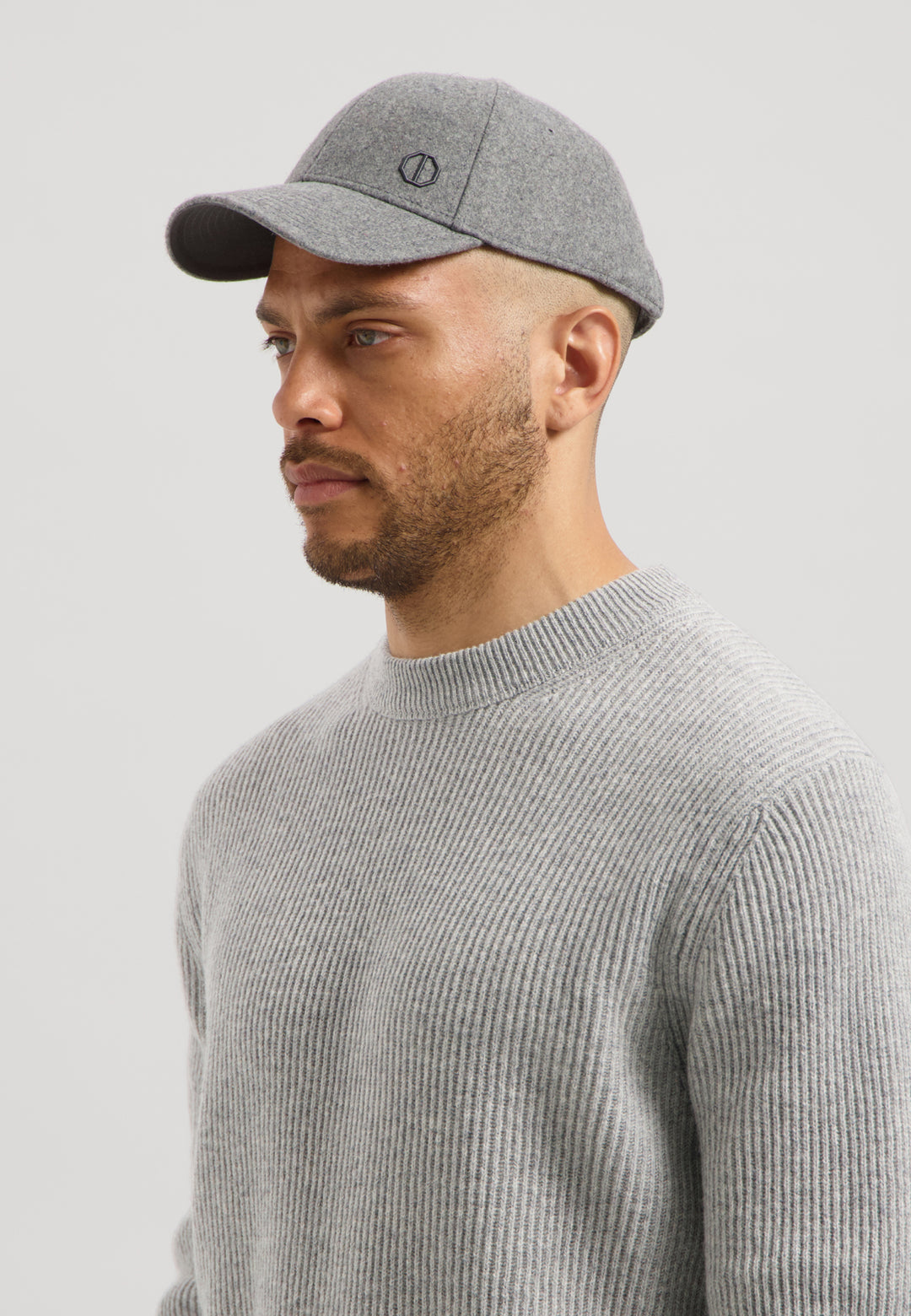 Dstrezzed Beals Woolmix Cap in Dark Grey Melange | Buster McGee