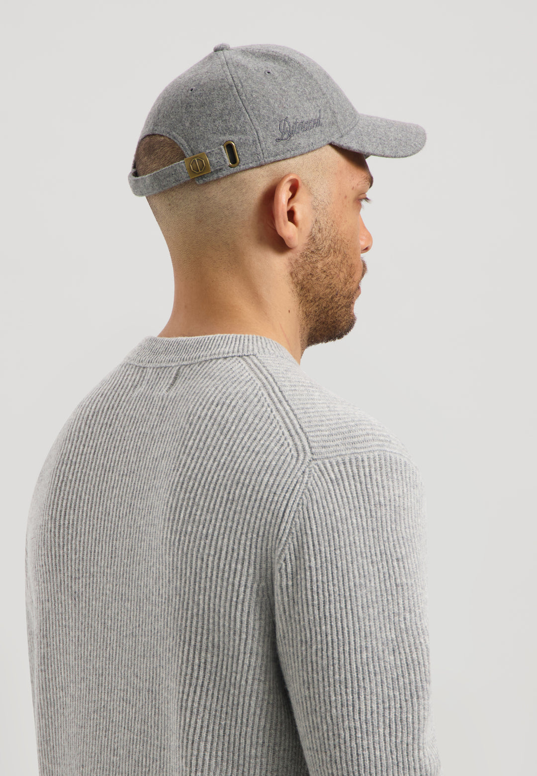 Dstrezzed Beals Woolmix Cap in Dark Grey Melange | Buster McGee