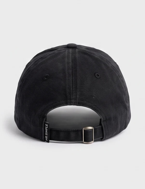 Mr Simple Bert 6 Panel Dachshund Cap in Black