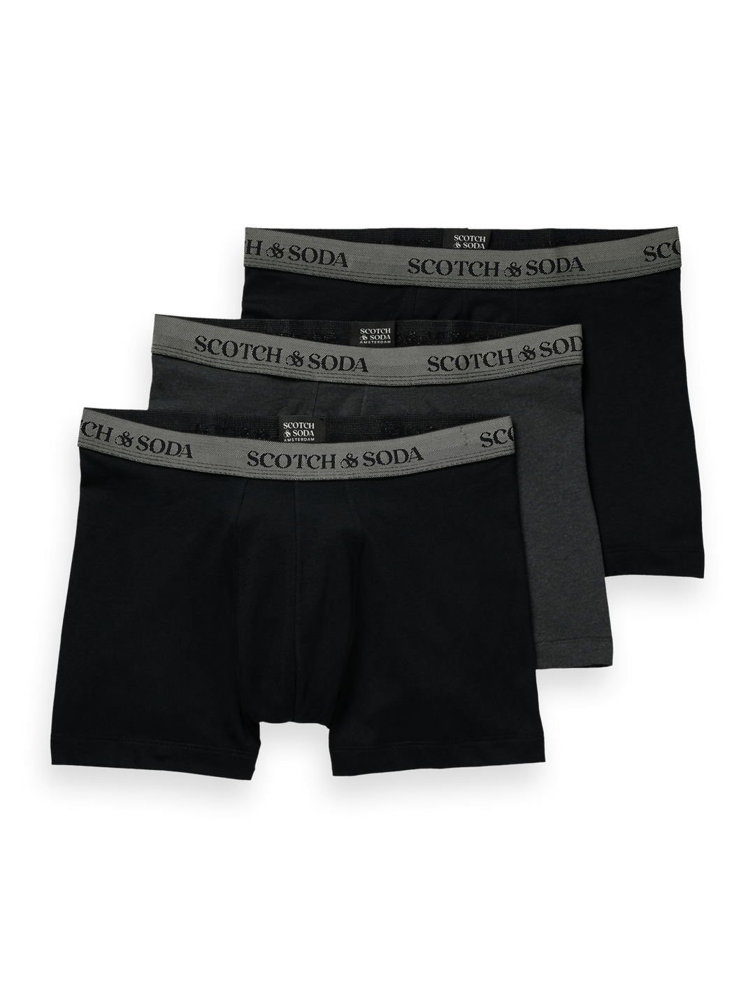 Herringbone Boxer Briefs 3 Pack in Black | Buster McGee