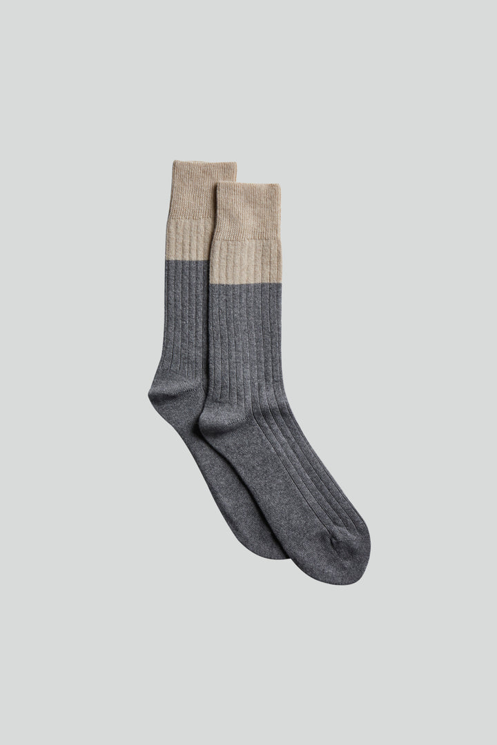 NN07 Sock Ten 9138 in Grey Melange | Buster McGee