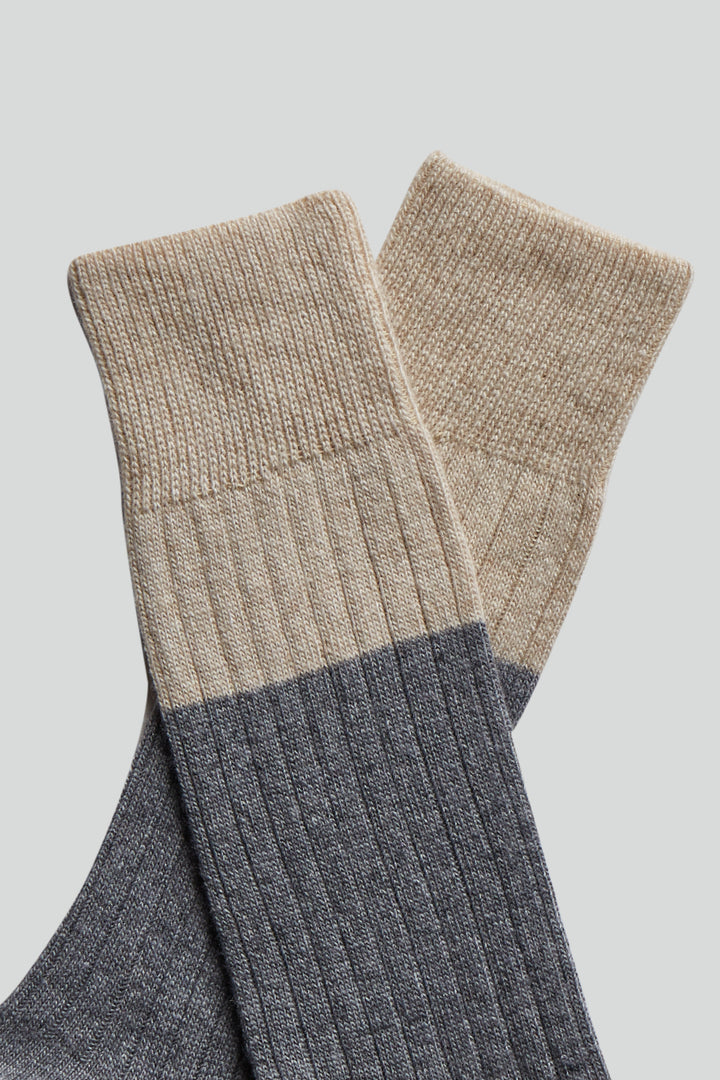 NN07 Sock Ten 9138 in Grey Melange | Buster McGee