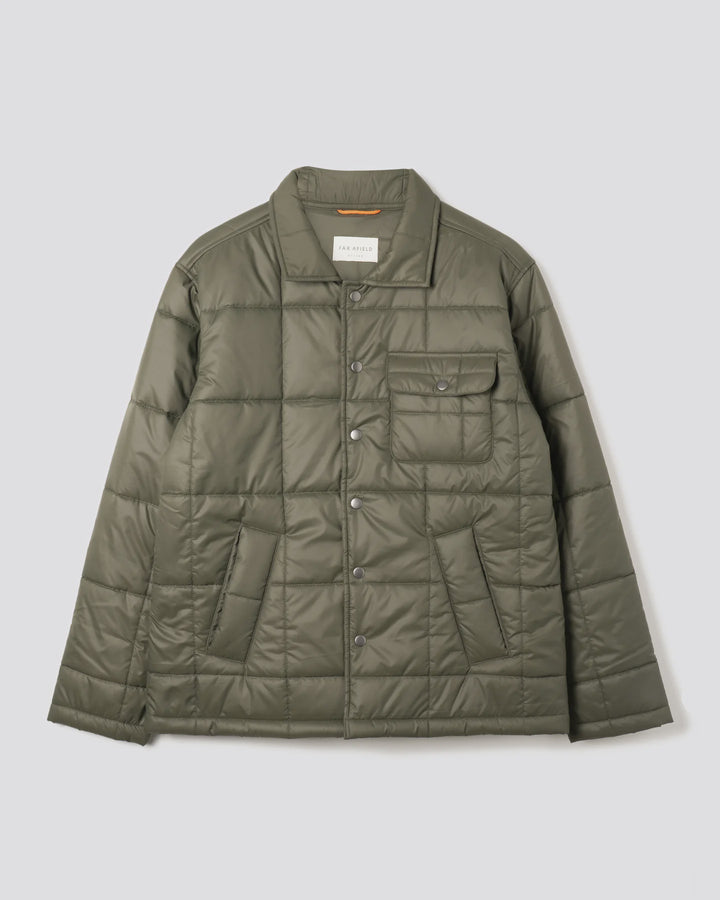 Far Afield Kovak Quilted Jacket in Dark Green | Buster McGee
