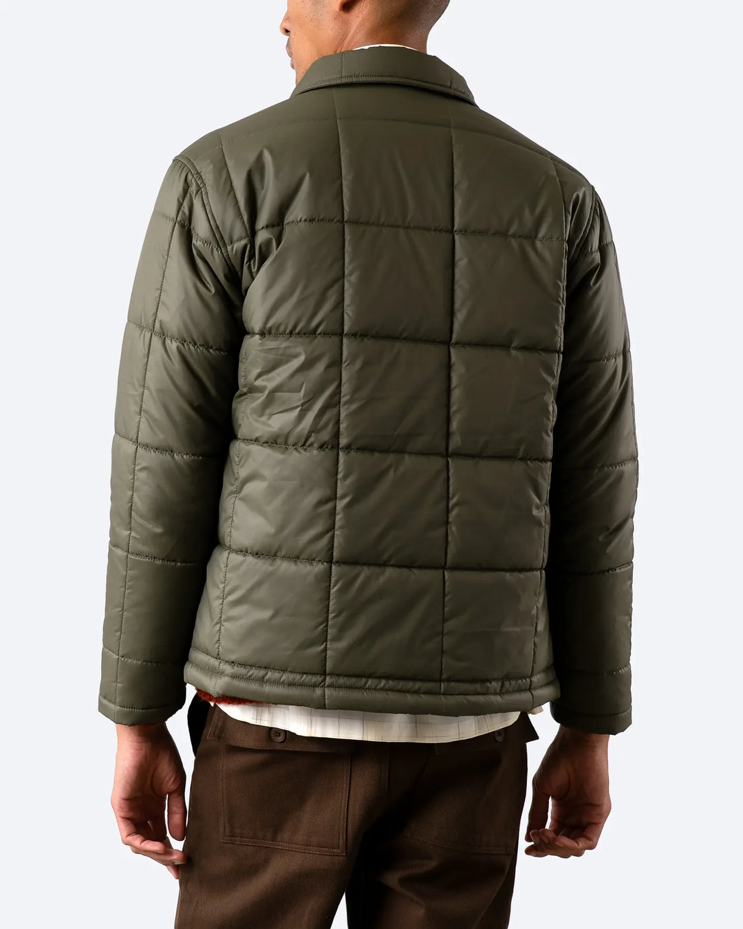 Far Afield Kovak Quilted Jacket in Dark Green