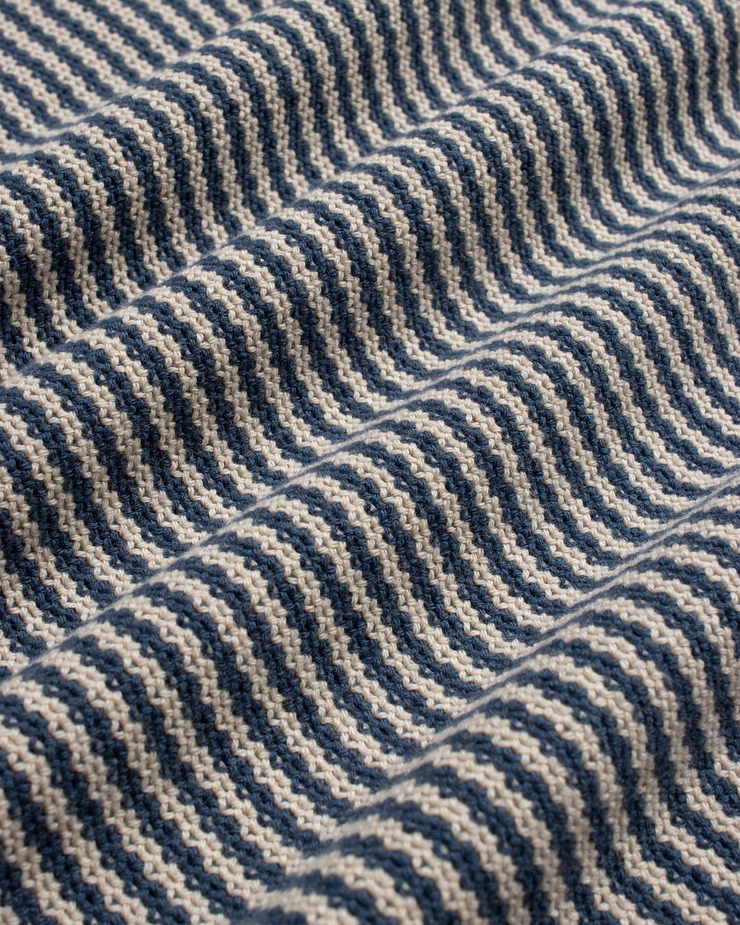 Far Afield Newport Knitted Top in Blue-Sand Stripe | Buster McGee