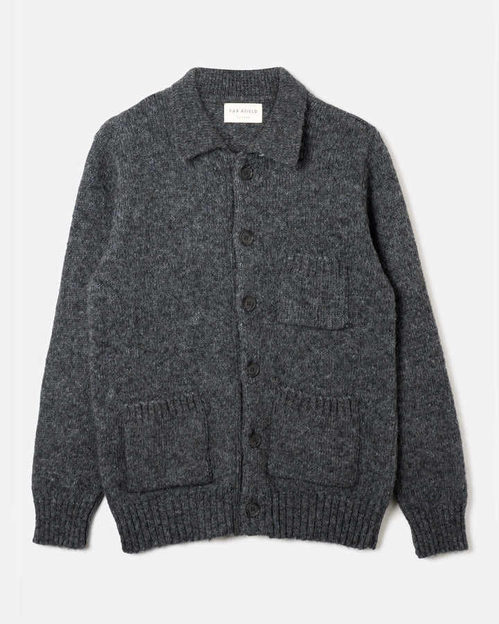 Far Afield Station Cardigan in Grey | Buster McGee Daylesford