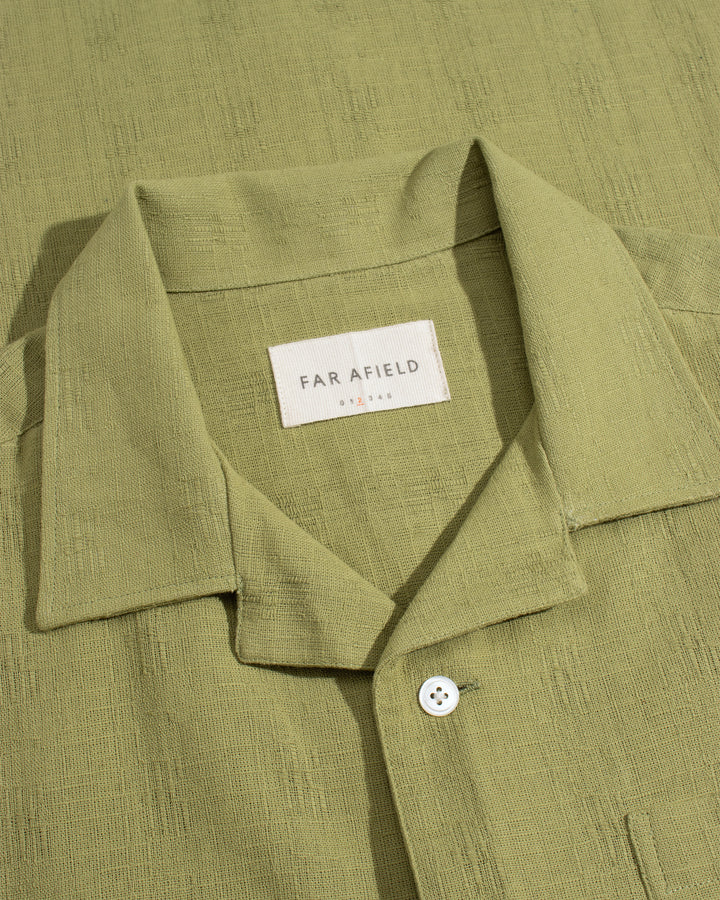 Far Afield Dewey Shirt Slub in Green | Buster McGee Daylesford