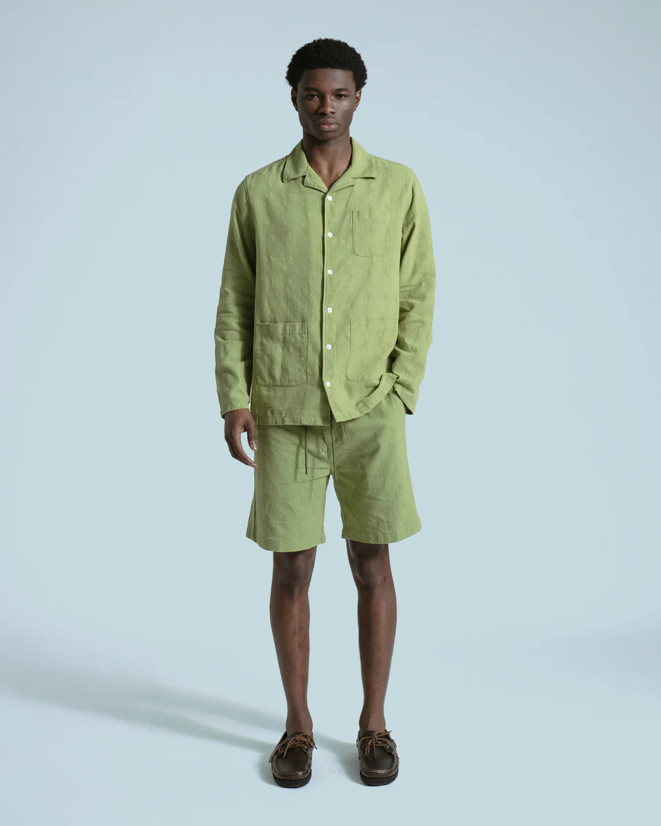 Far Afield Dewey Shirt Slub in Green | Buster McGee Daylesford