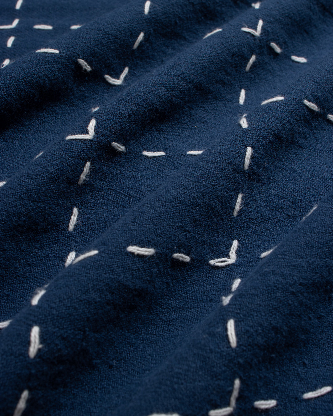 Far Afield Veloso Shirt Embroidery Check in Blue | Buster McGee