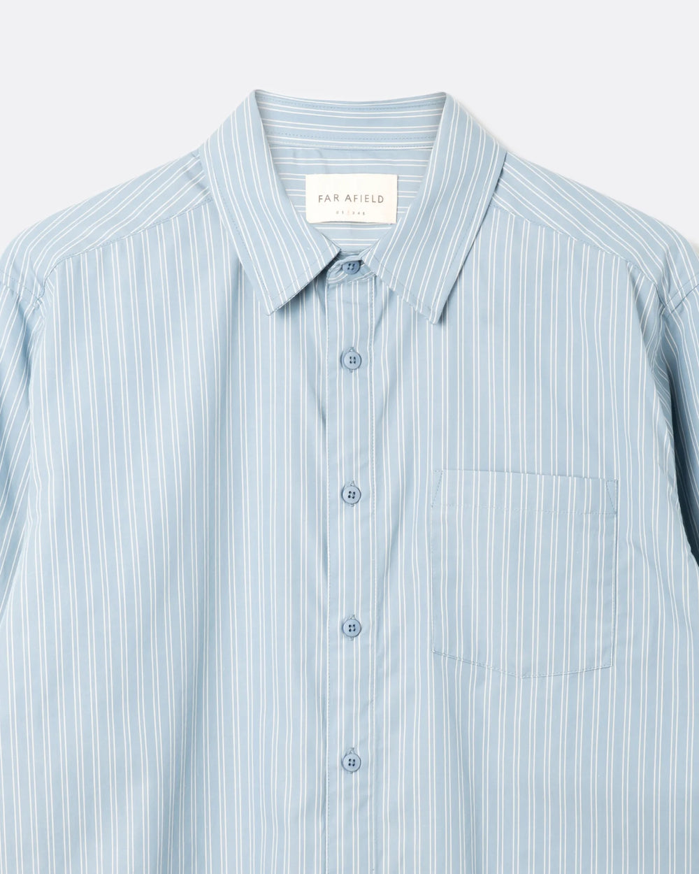 Far Afield Day Longsleeve Shirt in Blue Stripe | Buster McGee