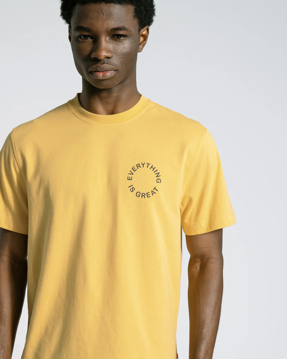 Far Afield Graphic Short Sleeve T-Shirt in Yellow | Buster McGee
