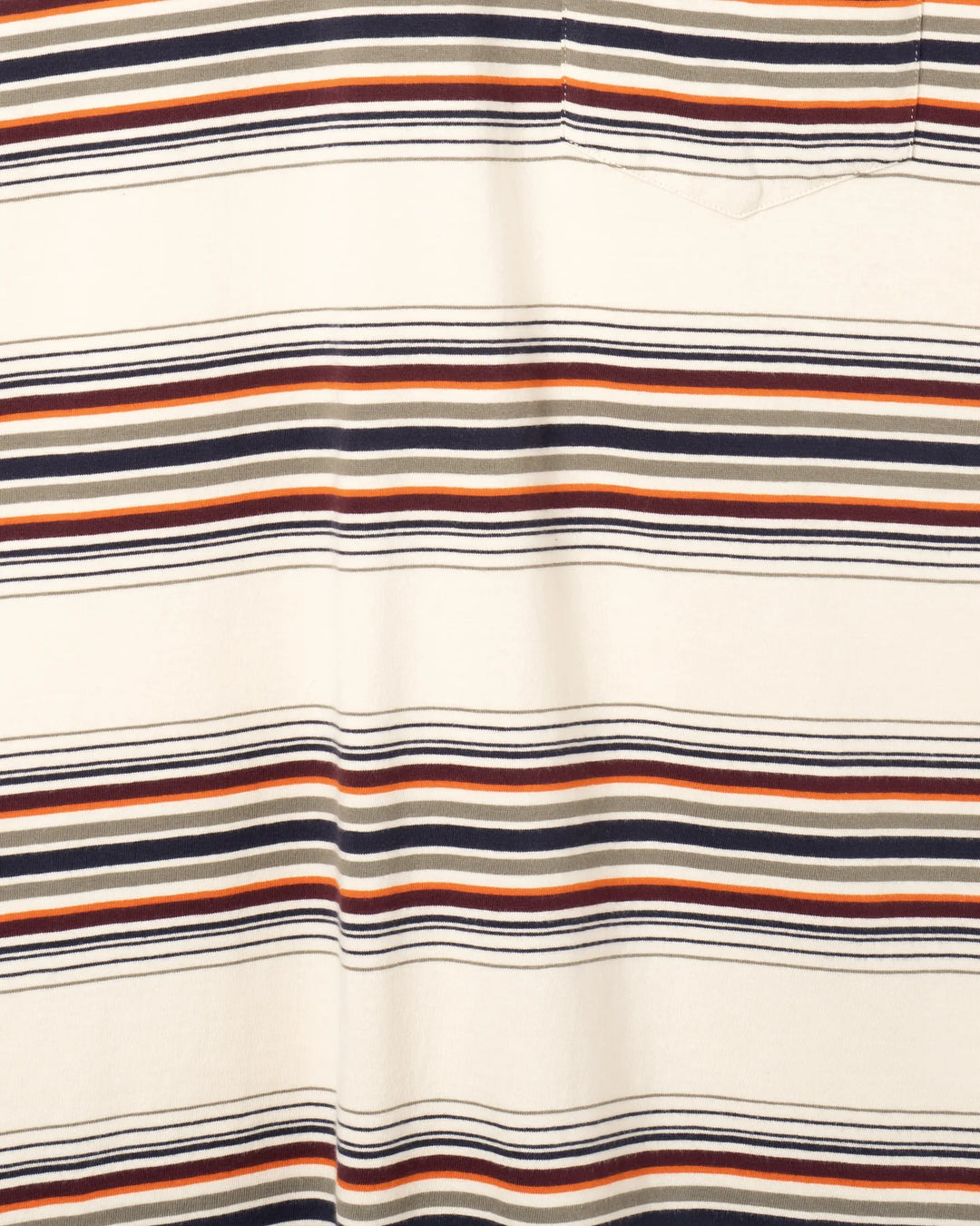 Far Afield Crewneck SS T-Shirt in Sand Multi Yarn Dyed Stripe